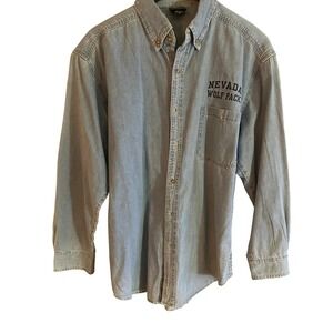 Nevada Wolf‎ Pack Button Down Shirt Ouray Sportswear NCAA College Medium